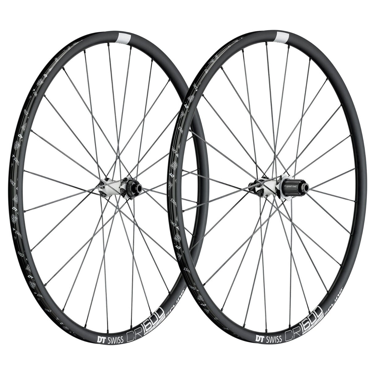 DT Swiss CR 1600 Spline 23 700c Cross Road Disc Brake Wheelset - 12mm Axle - Sportandleisure.com