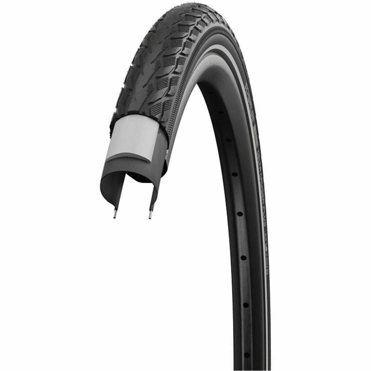 Schwalbe Delta Cruiser Plus 700 x 32c Tyre -E-25 SBC Compound - PunctureGuard - Sportandleisure.com