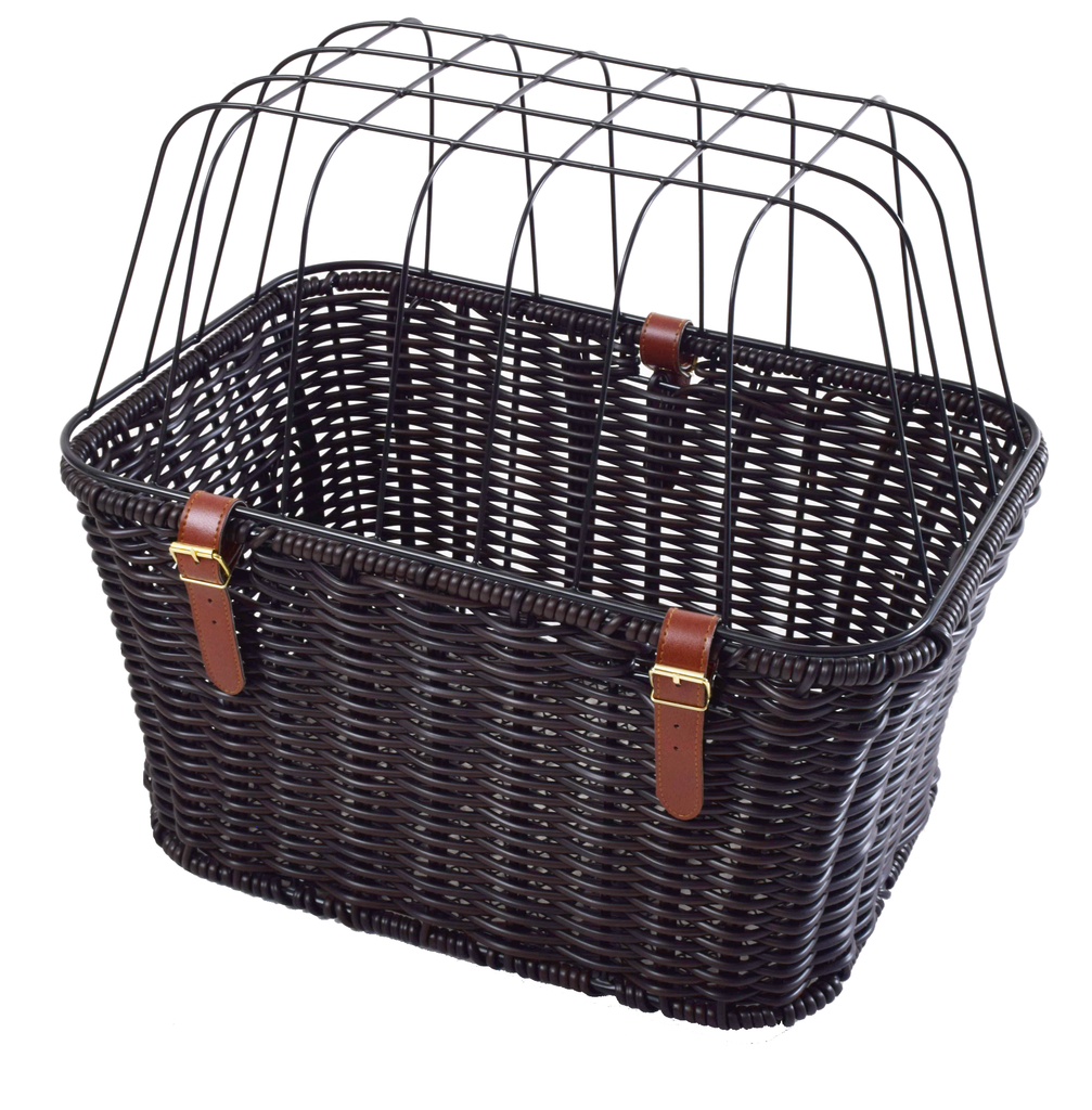 Large Bike Pet Basket - Brown - Rear Mounted - Ideal For Cats & Dogs - Sportandleisure.com