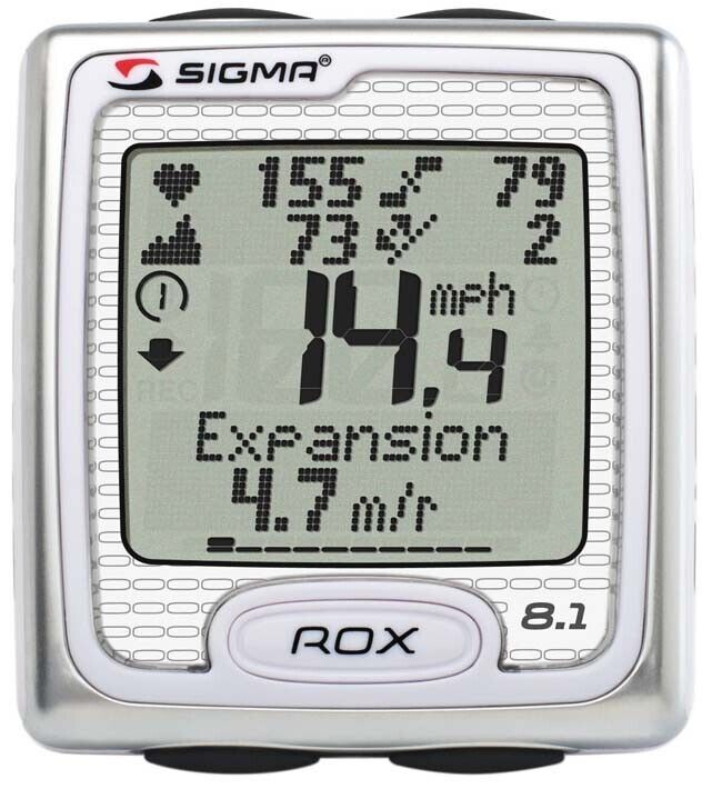 Sigma ROX 8.1 Multi-Function Bike Computer - White - Sportandleisure.com