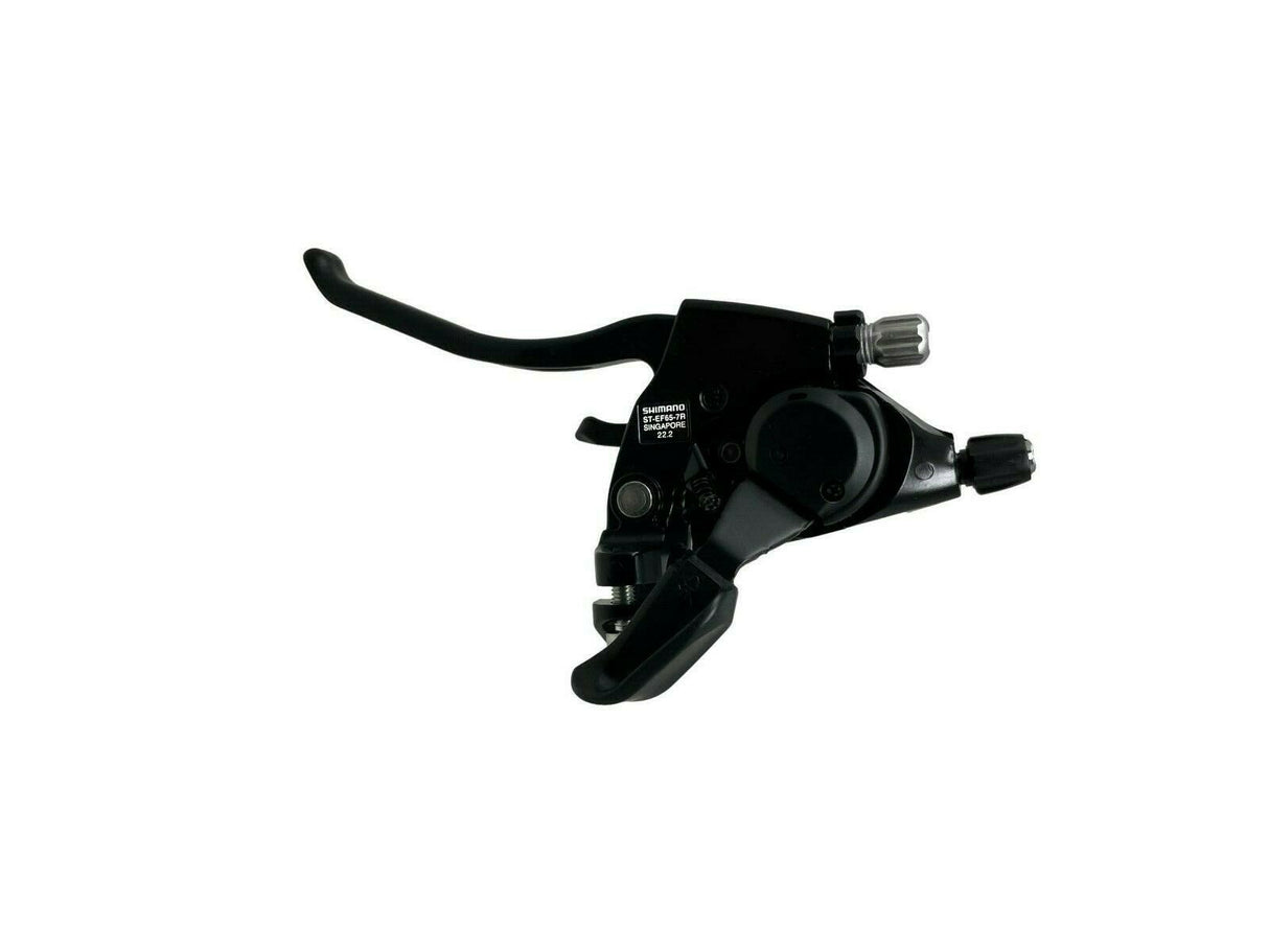 Shimano ST-EF65 7 Speed Right Hand Lever & Shifter - Silver / Black - With Cable - Sportandleisure.com (6968101961882)