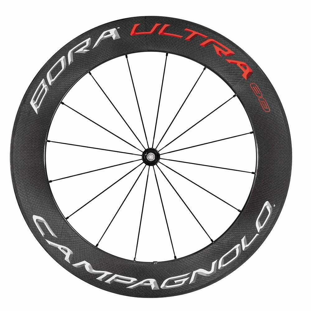 Campagnolo Bora Ultra 80 Pista Carbon Tubular Road Bike Front Wheel - Red - Sportandleisure.com (6968077549722)