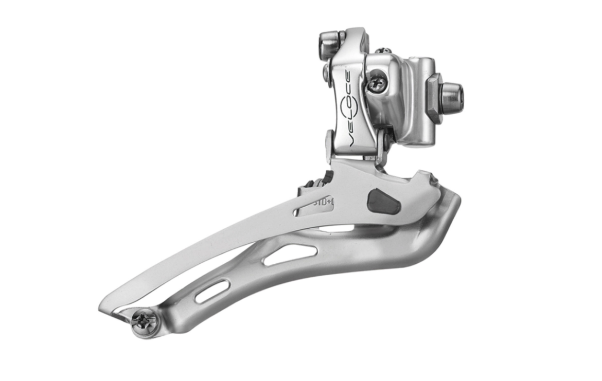 Campagnolo Veloce Braze-On Front Derailleur - 9 / 10 Speed - Silver - Sportandleisure.com