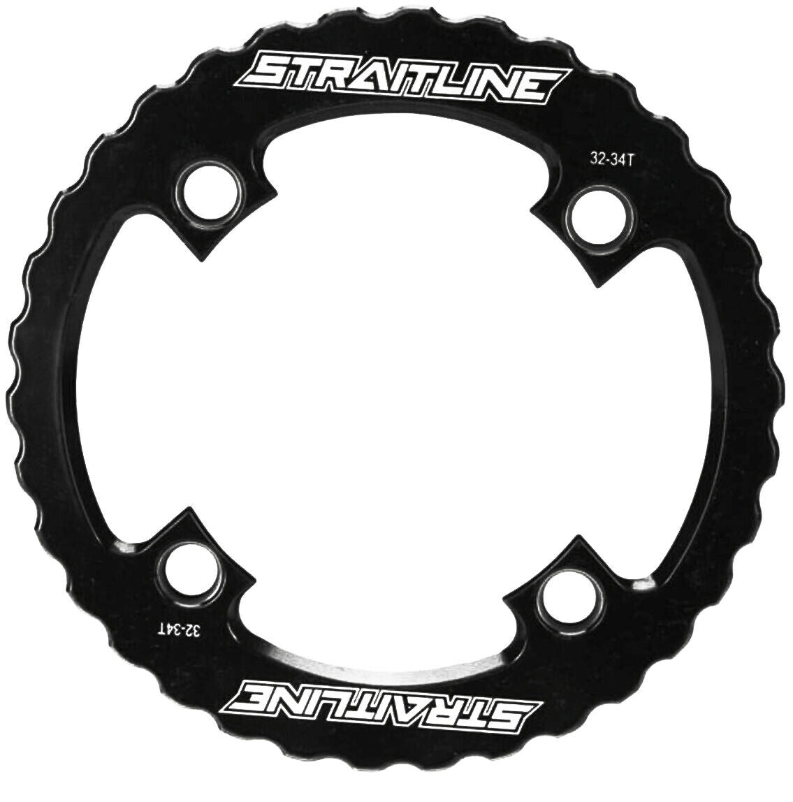 Straitline Serrated Alloy Bash Guard 32-34T Or 36T - Black Or White - Sportandleisure.com (6968091738266)