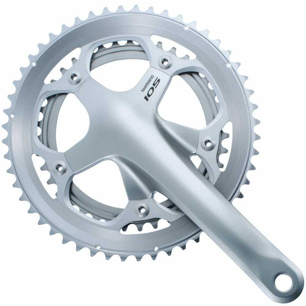 Shimano 105 FC-5600 Double Chainset 53 / 39 Tooth Chainset - 170mm Arm - Silver - Sportandleisure.com (6968126341274)