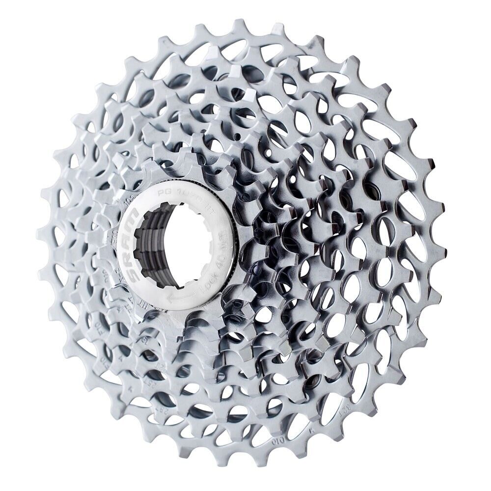 SRAM PG1070 10 Speed Cassette - 11-23T - Silver - Sportandleisure.com