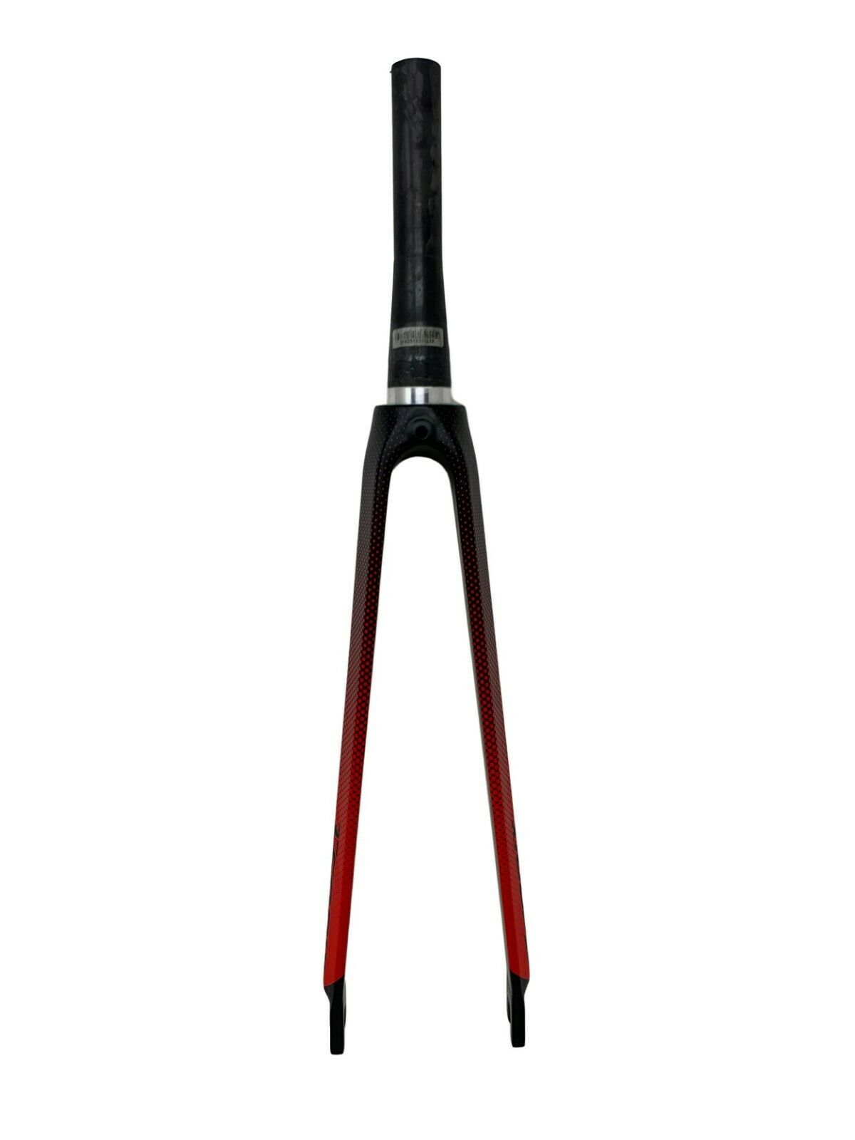 Tropix Carbon Road Bike Fork - 700c - Carbon Steerer - Black & Red - 1.5-1.1/8" - Sportandleisure.com (6967884382362)