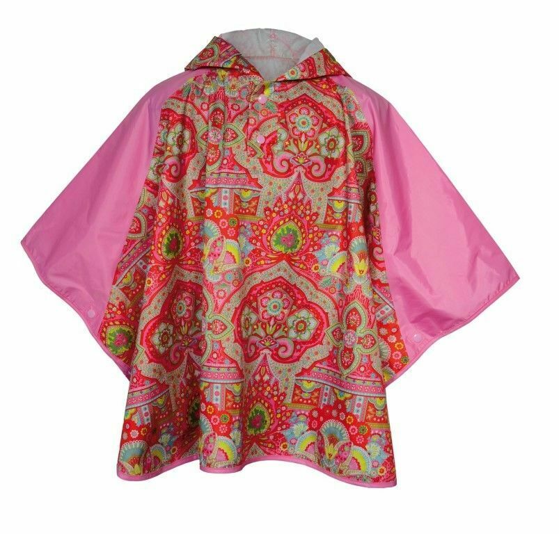 Oilily Children's Waterproof Rain Poncho - Pink Floral - Sportandleisure.com (6968131190938)