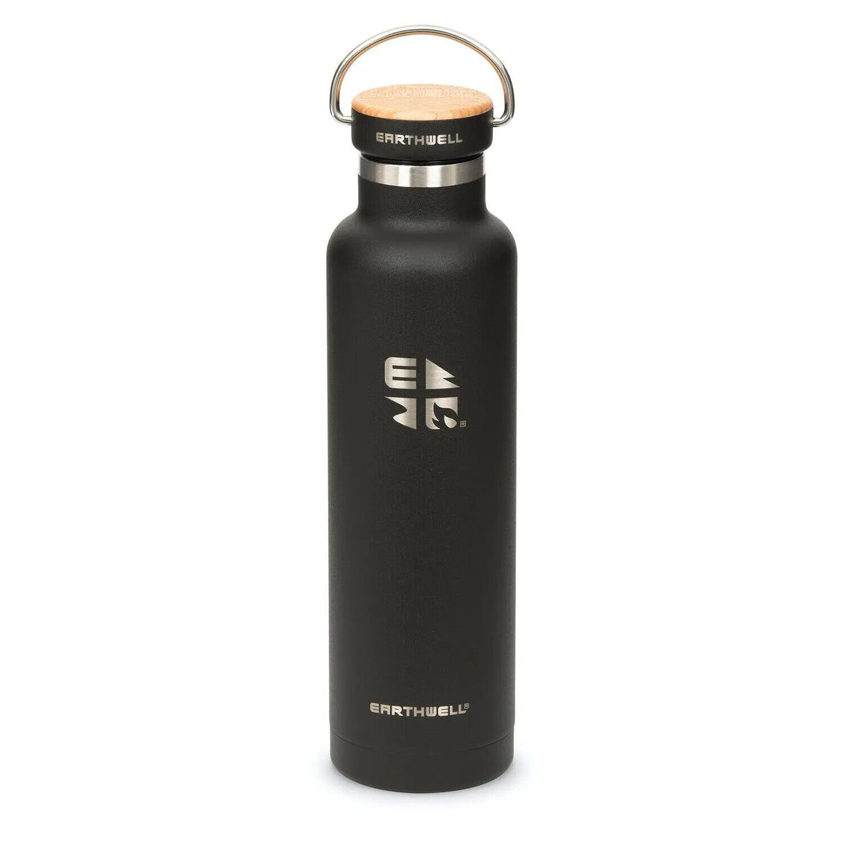 Earthwell Woodie SW Bottle - Beech Wood Cap - 800ml - Select Colour - Sportandleisure.com