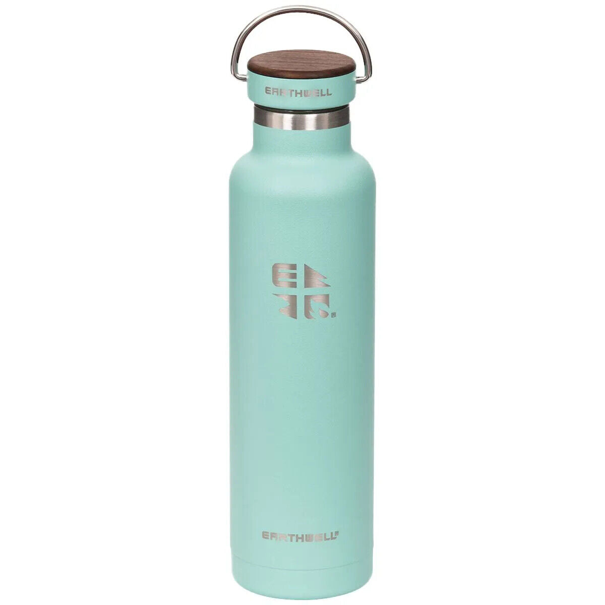 Earthwell Woodie Vacuum Bottle - Walnut Cap - 650ml - Select Colour - Sportandleisure.com