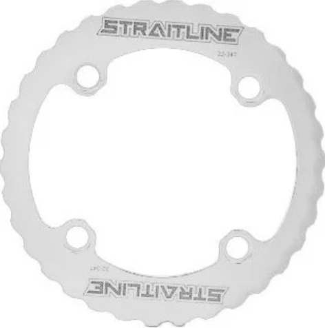 Straitline Serrated Alloy Bash Guard 32-34T Or 36T - Black Or White - Sportandleisure.com (6968091738266)