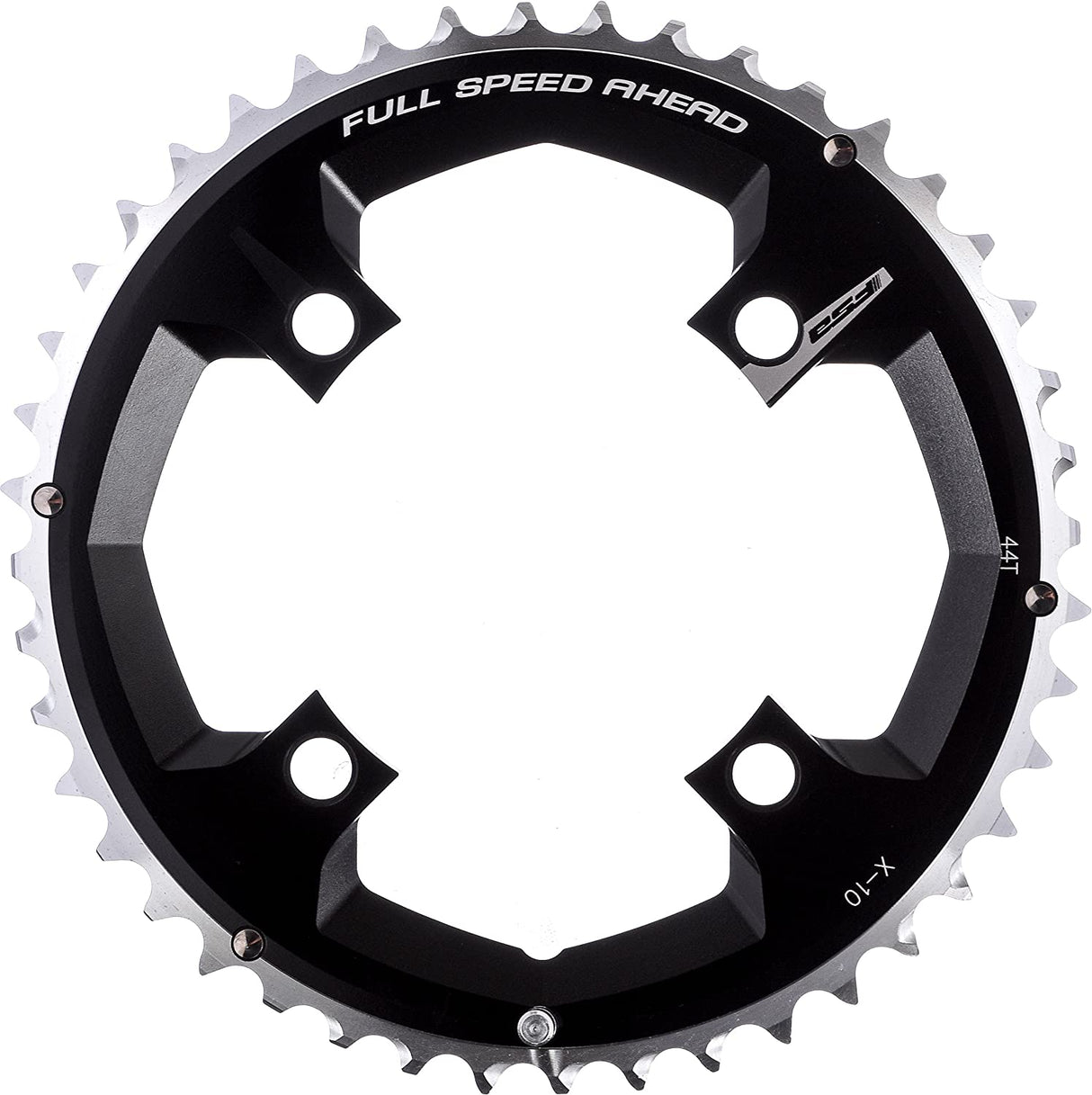 FSA Super Alloy 10 Speed 44t X-10 Chainring 104mm BCD Black - Sportandleisure.com (7515168342273)
