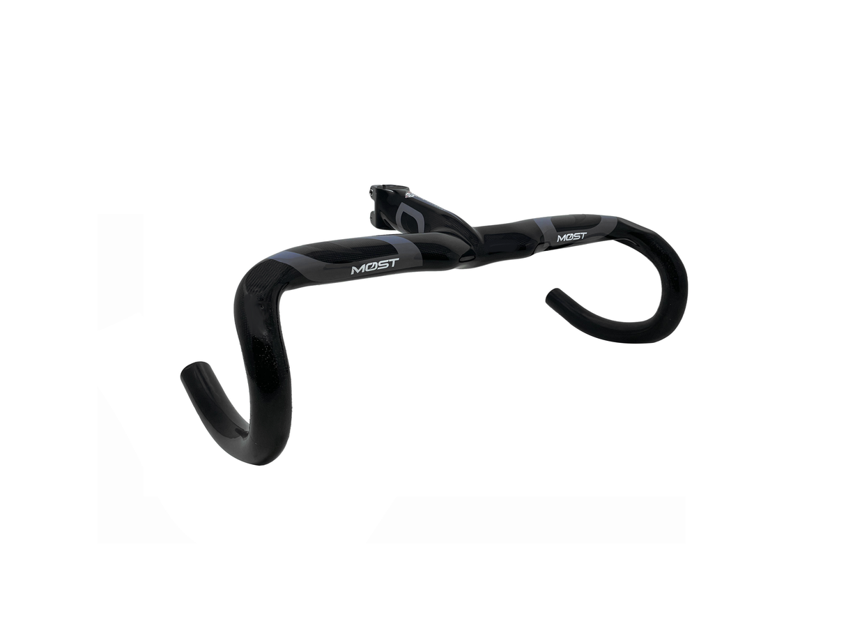 Pinarello Most Talon1K Carbon Aero Handlebars With Integrated Stem - 420mm Grey - Sportandleisure.com (7124880654490)