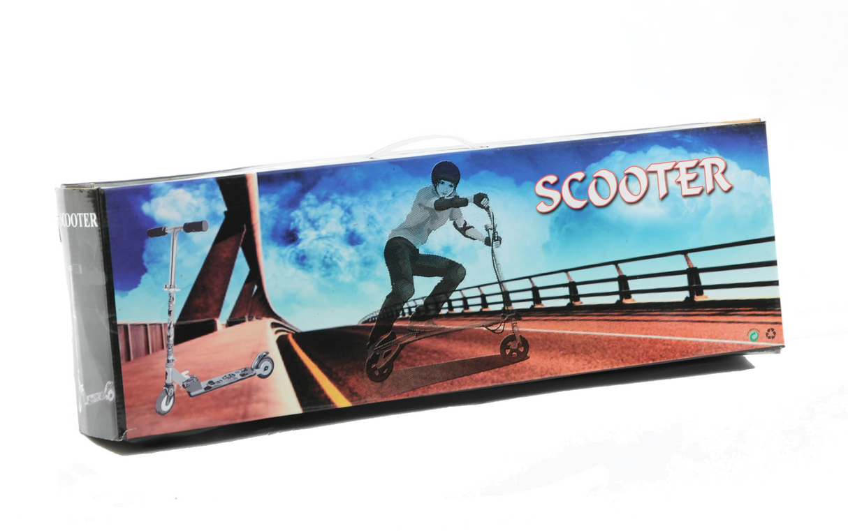 Ninja 2 Wheel Inline Kids Scooter - Black & Pink - Foldable Design - Sportandleisure.com