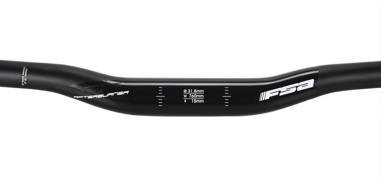 FSA Afterburner Low Riser MTB Bar - 680mm Width - 31.8mm - 15mm Rise - Sportandleisure.com