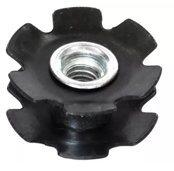Star Nut - Black - 28.6mm / 1.1/8" - Sportandleisure.com