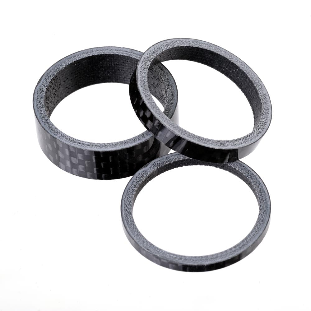 ZZYZX Carbon Headset Spacers - 1 1/8" - 2 x 5mm + 1 x 10mm - Sportandleisure.com
