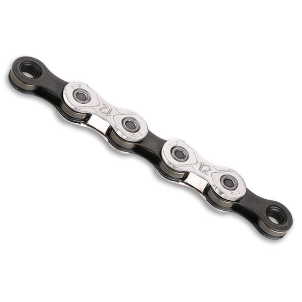 KMC X12 12 Speed Chain - 116 Link - Black & Silver - Sportandleisure.com