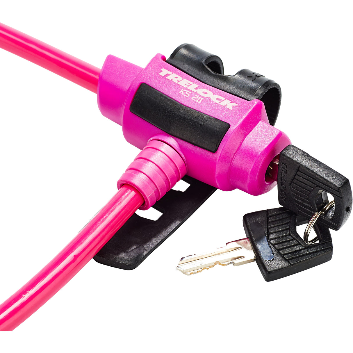 Trelock FIXXGO KS211 Kids Bike / Scooter Lock - 75cm x 10mm - Pink - Sportandleisure.com (7452843409665)