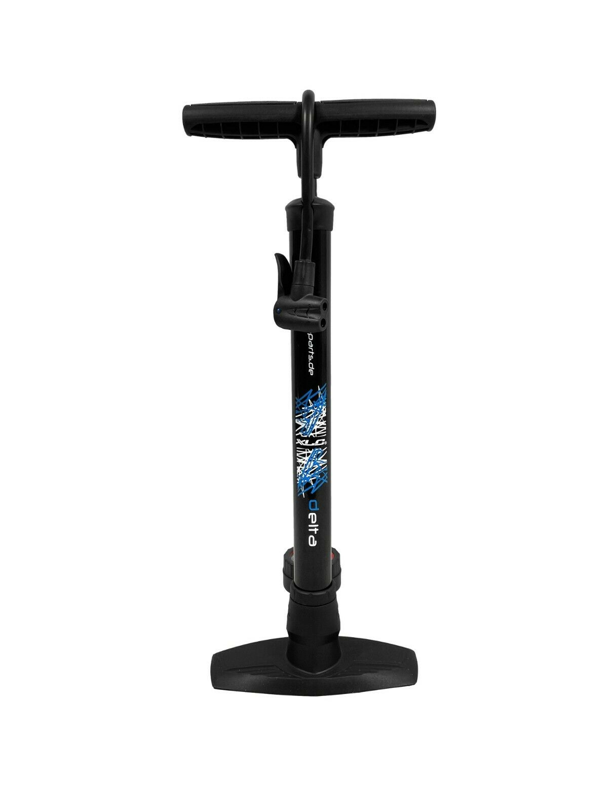 XLC Delta Track Pump With Gauge - Black - Sportandleisure.com (7484975350017)
