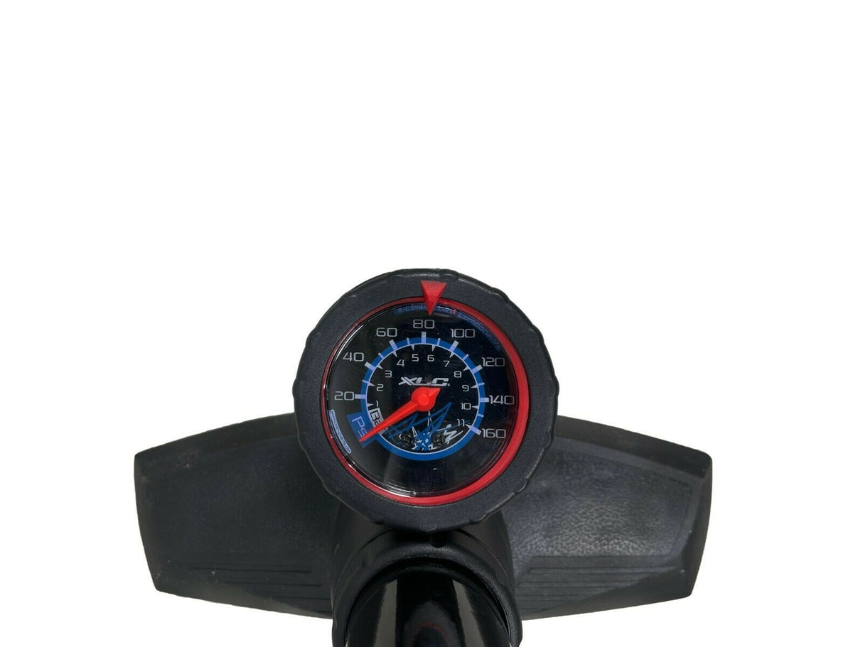 XLC Delta Track Pump With Gauge - Black - Sportandleisure.com (7484975350017)