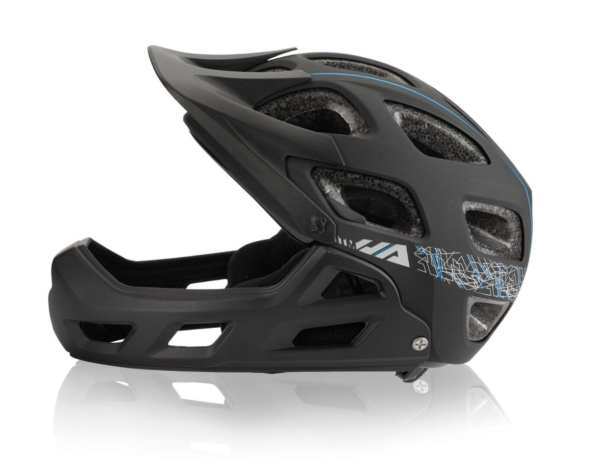 XLC BH-F05 All Mountain Full Face Helmet - Matt Black - Sportandleisure.com