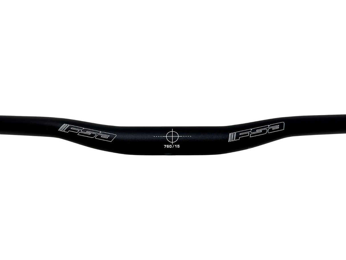 FSA Wide MTB Riser Bars - 15mm Rise 740mm or 760mm - Sportandleisure.com