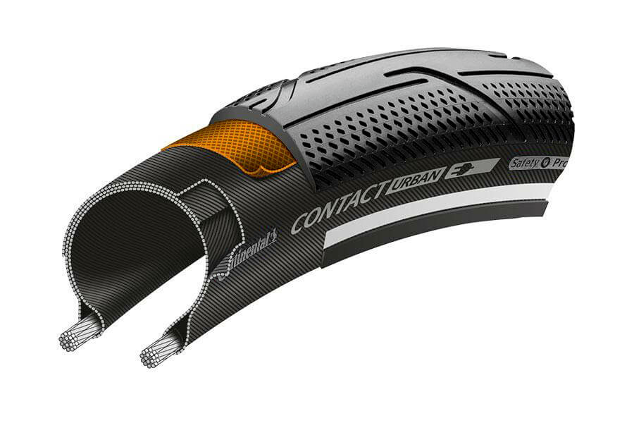 Continental Contact 16" x 1.35" Brompton Folding Bike Tyre - Reflective Bead - Sportandleisure.com