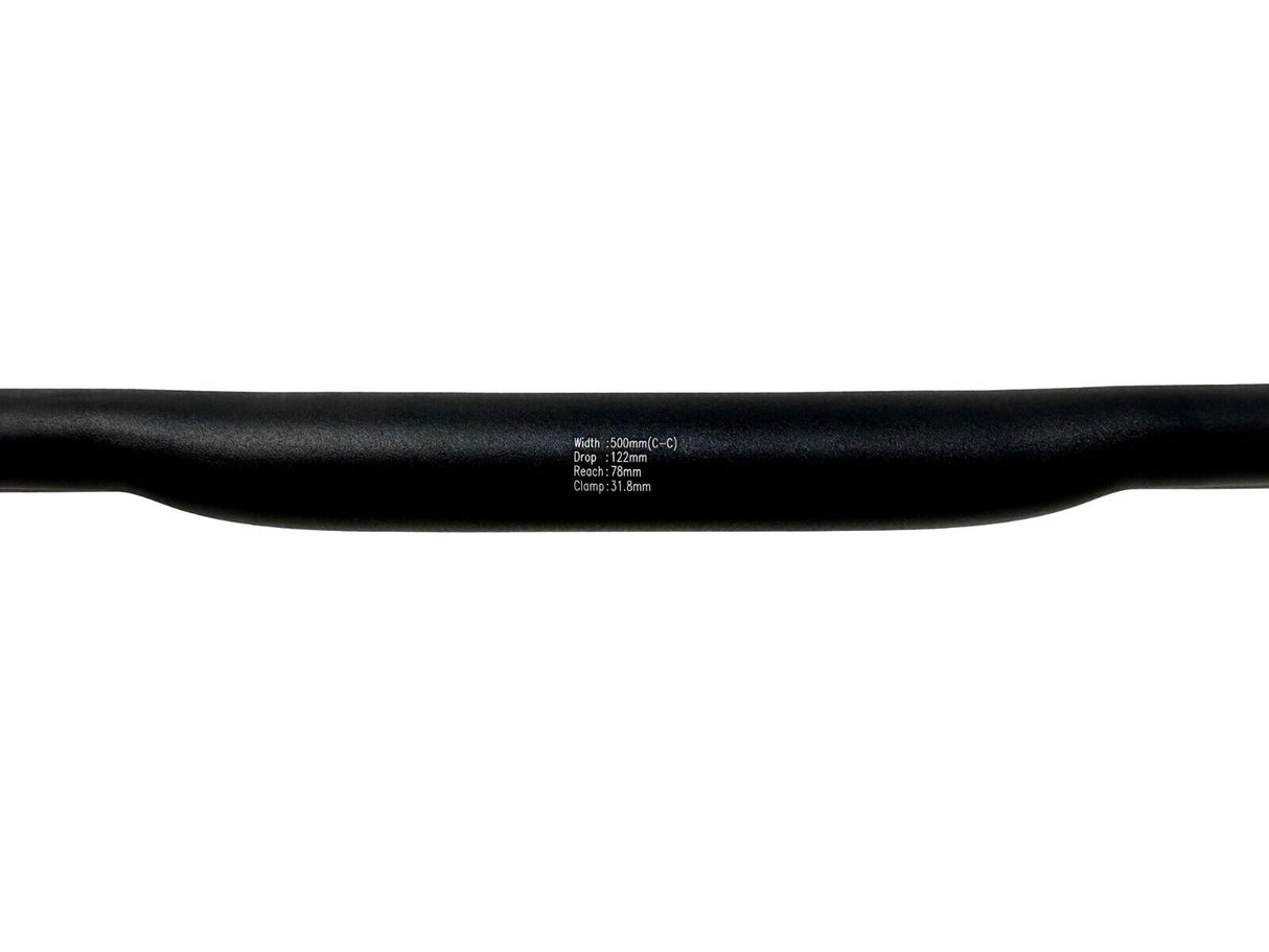 Ghost GND51 XL Gravel Bars - 500mm - 16° Degree Flare - Black - Sportandleisure.com