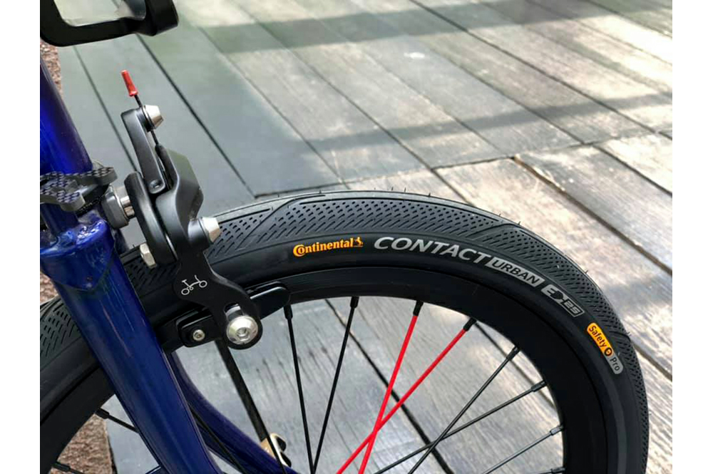 Continental Contact 16" x 1.35" Brompton Folding Bike Tyre - Reflective Bead - Sportandleisure.com