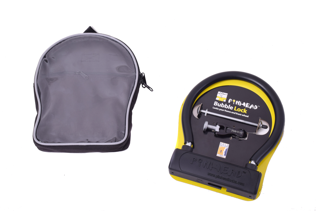 Pinhead Bubble Shackle Lock With Q/R Wheel Lock - RRP: £93.99 - Sportandleisure.com