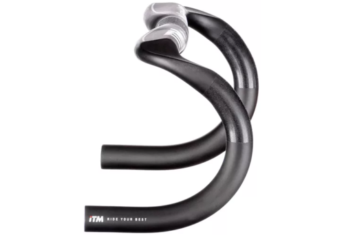 ITM X-One Carbon Road Handlebar - 400mm - 31.8mm - Black - Sportandleisure.com