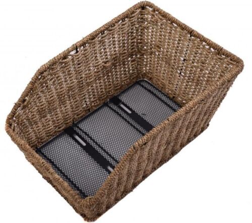Ammaco Rear Wicker Bicycle Basket / Carrier - Sportandleisure.com