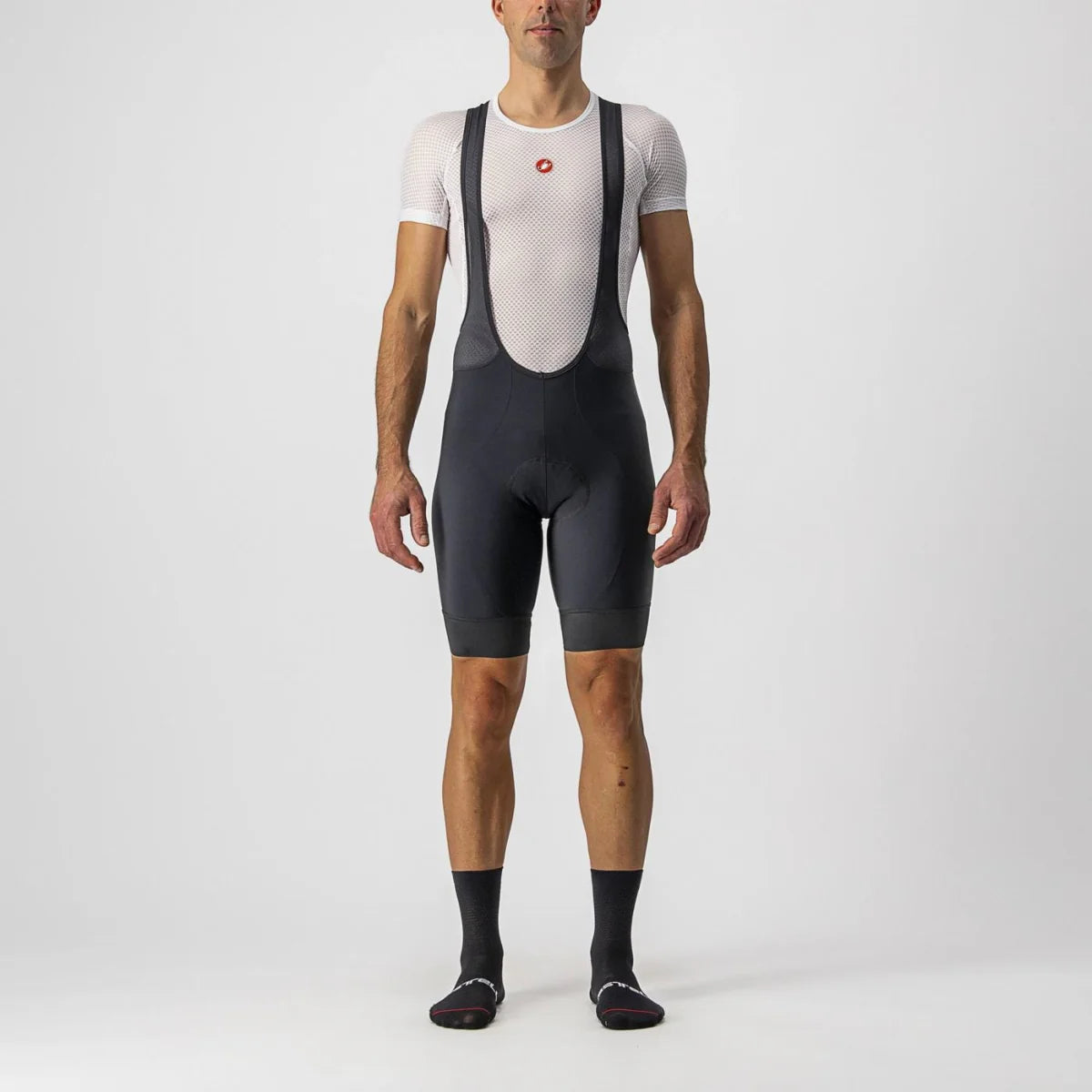 Castelli Entrata Men's Cycling Bib Shorts - XXL - Black - Sportandleisure.com