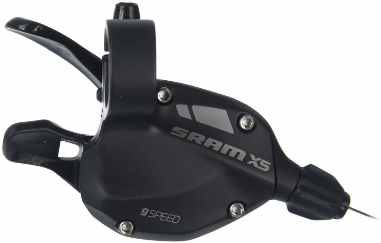 SRAM X5 Trigger Shifter - 9 Speed - Black - Sportandleisure.com