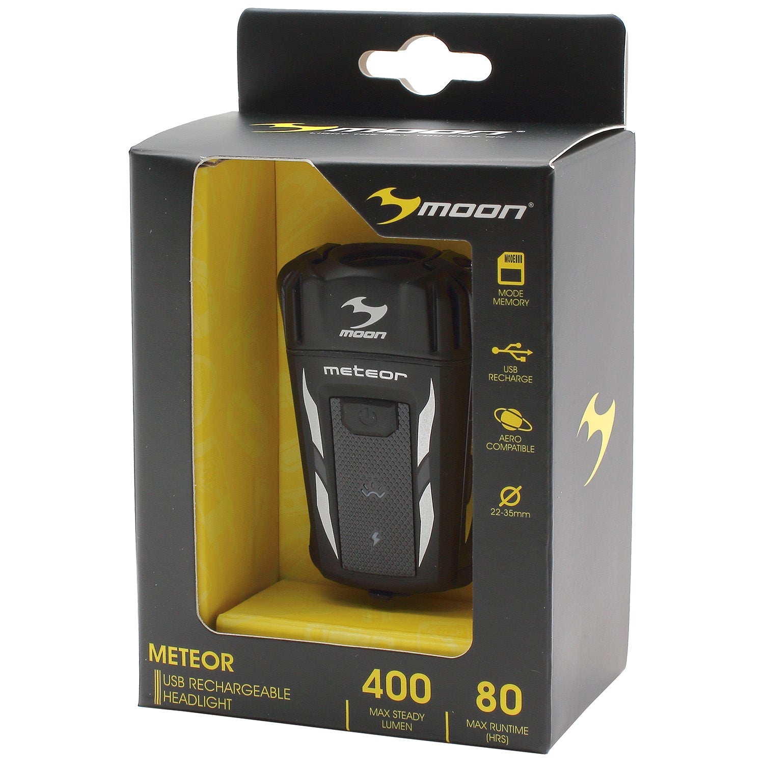 Moon Meteor USB Rechargeable Bike Front Light | Sport & Leisure