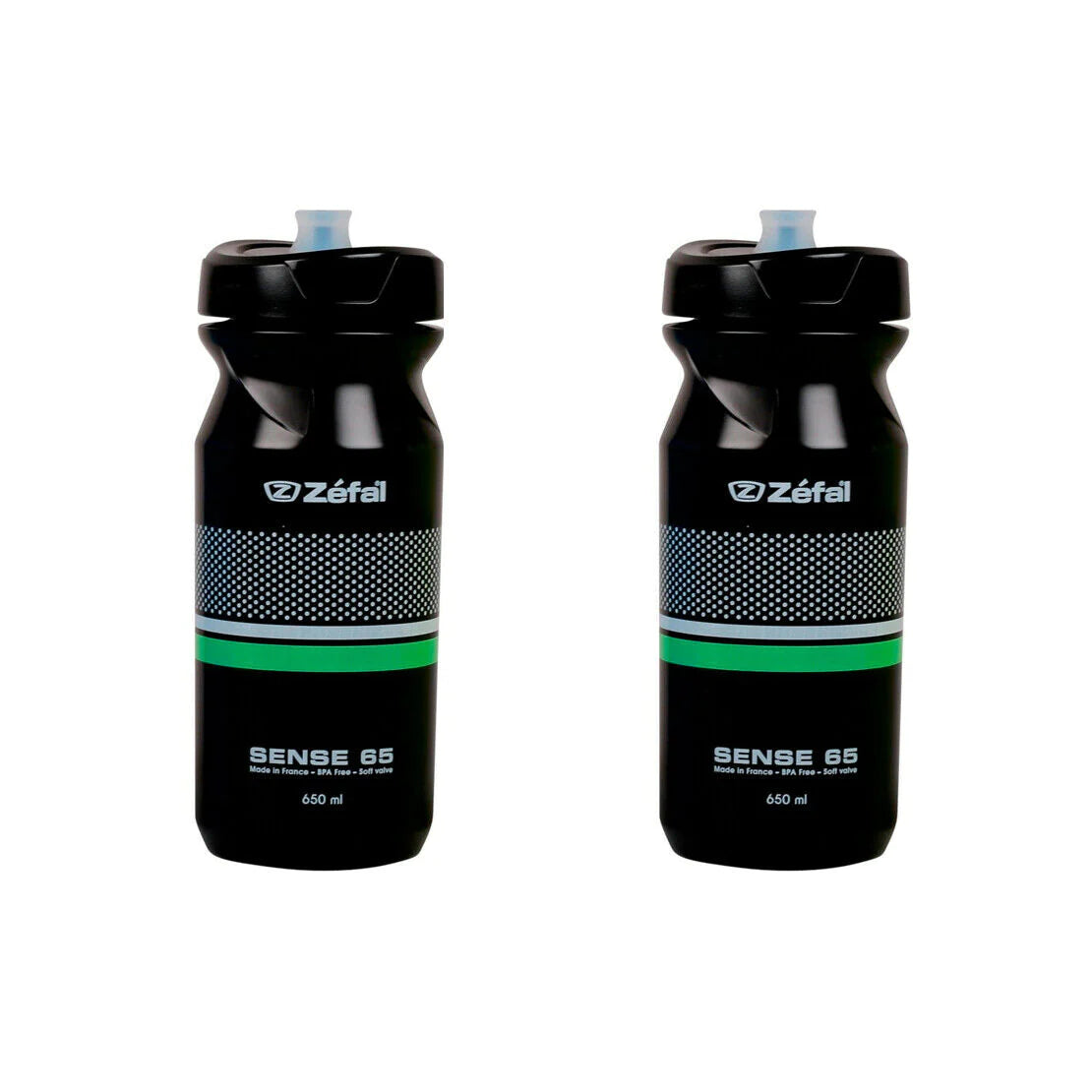 Zefal Sense Soft 65 Water Bottle - 650 mL (Pack of 2) - Sportandleisure.com