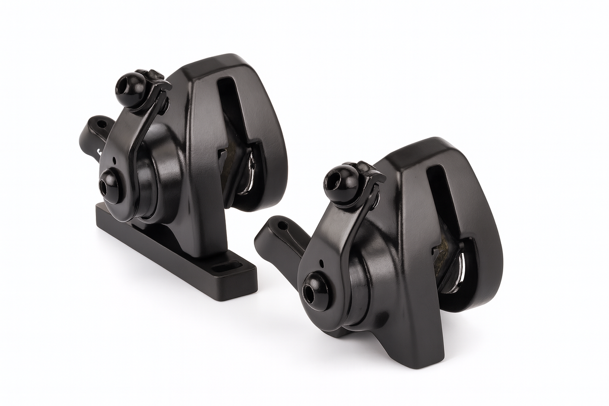Zoom DB-580 Flat Mount Disc Brakeset For Road / Gravel Bikes - Black - Sport & Leisure