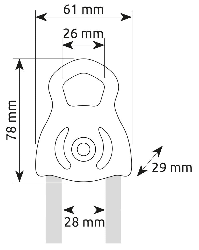 Camp 2155 Tethys Pro Climbing / Lifting Pulley - Silver