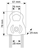 Camp 2155 Tethys Pro Climbing / Lifting Pulley - Silver