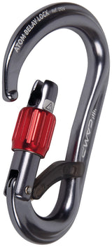 Camp Atom Belay Lock Climbing Carabiner - Gunmetal