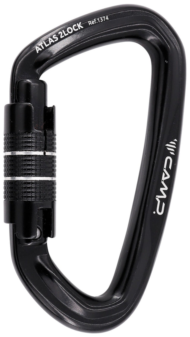 Camp Atlas 2Lock Climbing Carabiner - Black