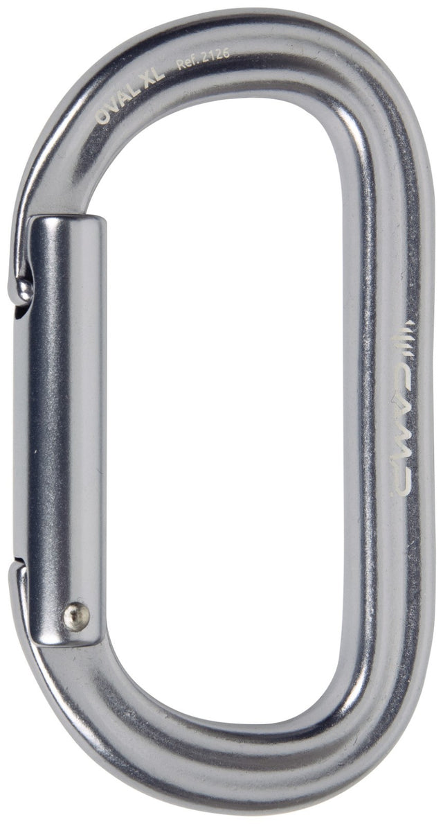 Camp Oval XL Rock Climbing / Caving Carabiner - Polished Aluminum