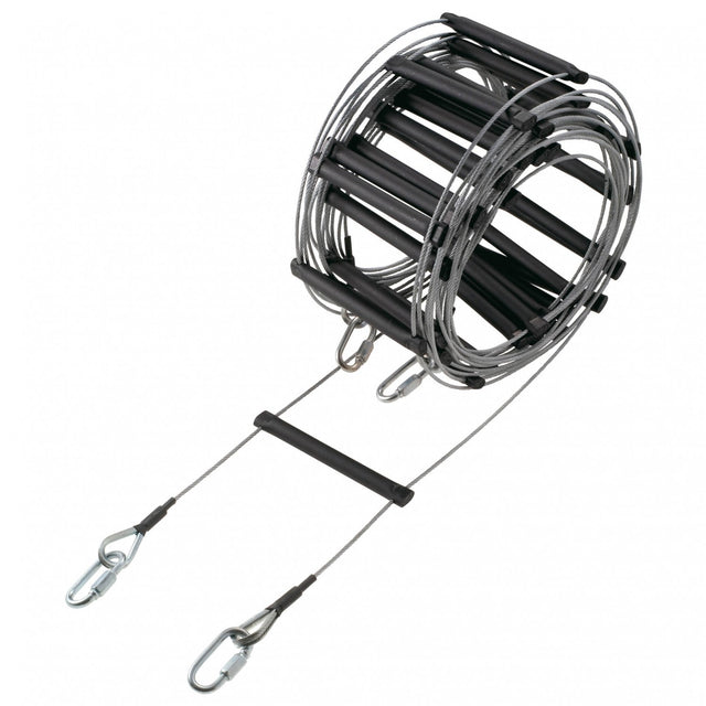 Camp 10 Metre Galvanised Steel Cable Ladder With 33 Steps