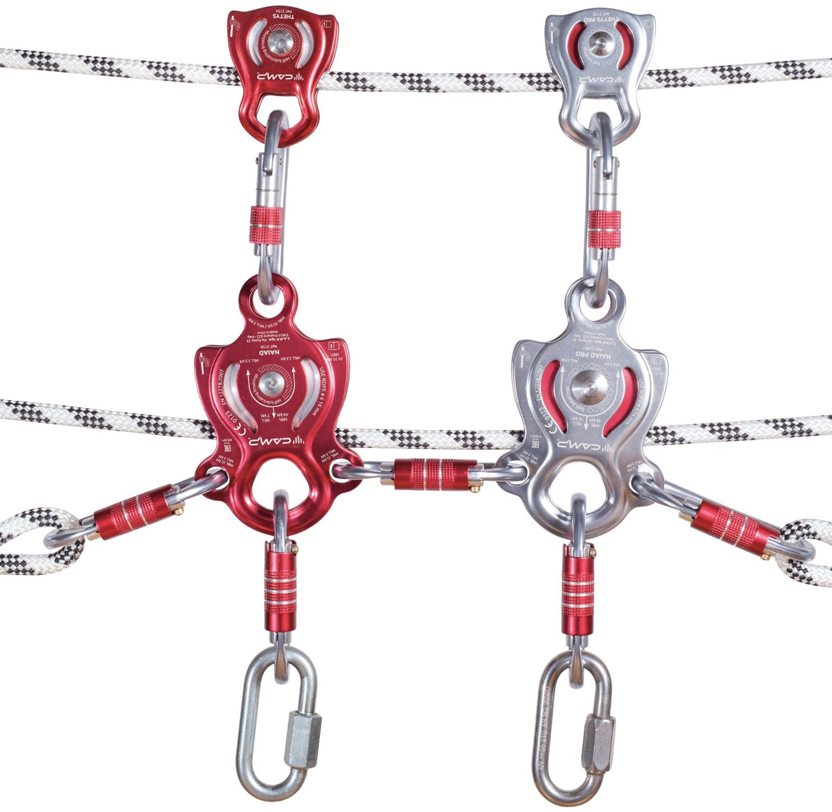 Camp 2158 Naiad Climbing / Lifting Pulley - Red