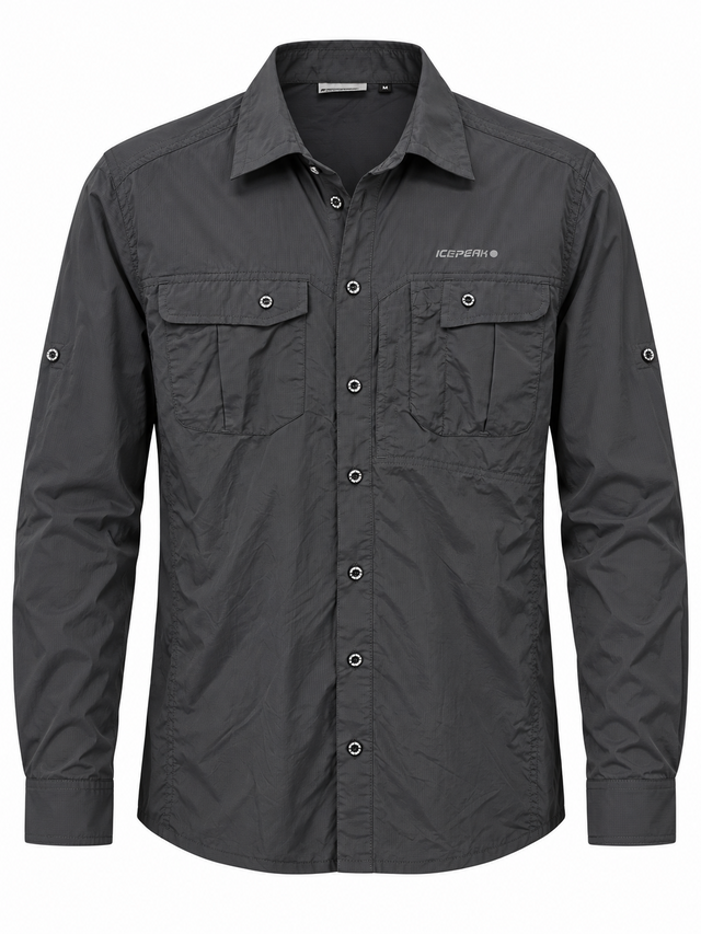 ICEPEAK Mincho Mens Hiking Shirt Outdoor Walking Top