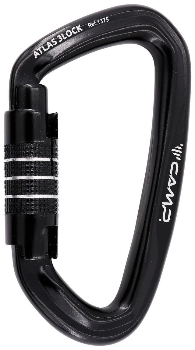 Camp Atlas 3Lock Climbing Carabiner - Black