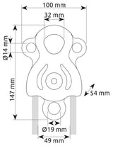 Camp 2160 Janus Climbing / Lifting Pulley - Red