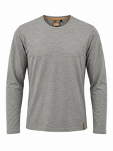 ICEPEAK LAEC Mens T-Shirt Long-Sleeved Crew Neck Mid-Layer