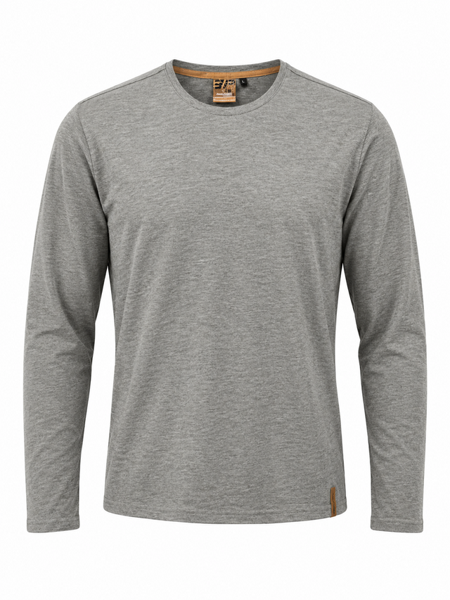 ICEPEAK LAEC Mens T-Shirt Long-Sleeved Crew Neck Mid-Layer